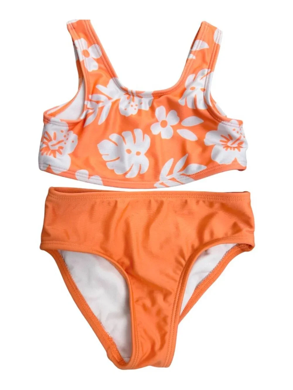 Cat & Jack Girl Bundle of 2 Swimwear Floral 2 Piece 3T Multicolor Pre-owned